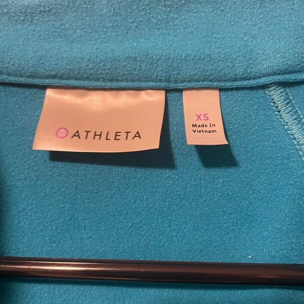 Athleta 1/2 Zip Running Top Turquoise Women's XS, fits like S - Picture 4 of 10